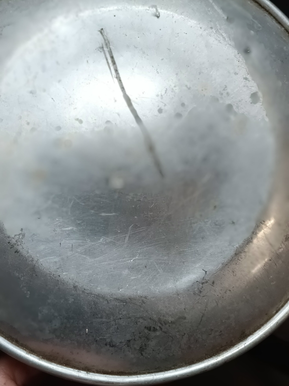 World War 1 Era Vintage-Style Round Metal Flask in Silver - Picture 11 of 16